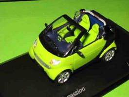 Smart Cabrio & Passion 2000 grün * Minichamps 1:43