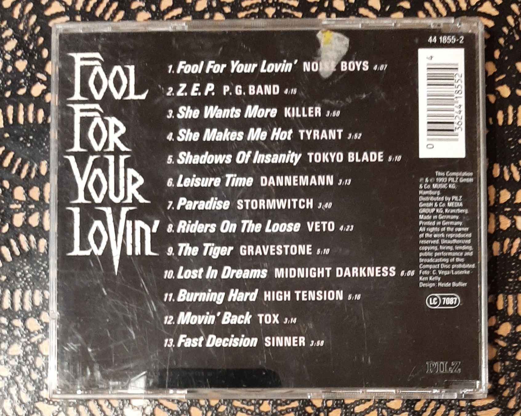 CD: Fool For Your Lovin' - Heavy Metal Hit Compilation 1993 – Usato da Schönenberg TG venduto da Gregordini 1