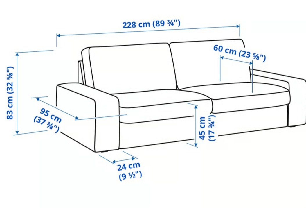 Ikea Divani: KIVIK 3-er Sofa (Ikea) Sehr guter Zustand – Usato da Zürich venduto da ninaschmo 2