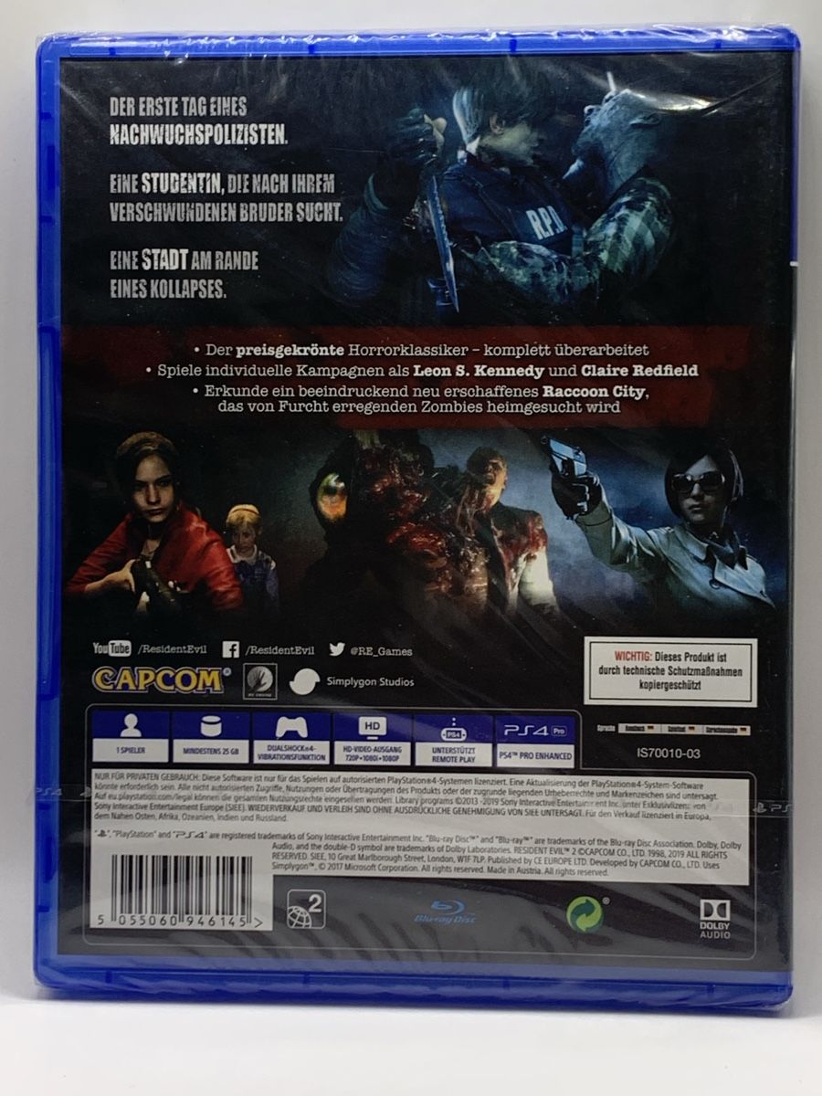 Sony Giochi: Resident Evil 2 Remake - PS4 Neu OVP – Nuovo e nell'imballaggio originale da Ostermundigen venduto da RG-Collector 1