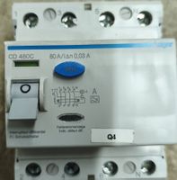FI Schutzschalter Hager CD 480C 80A 0.03A