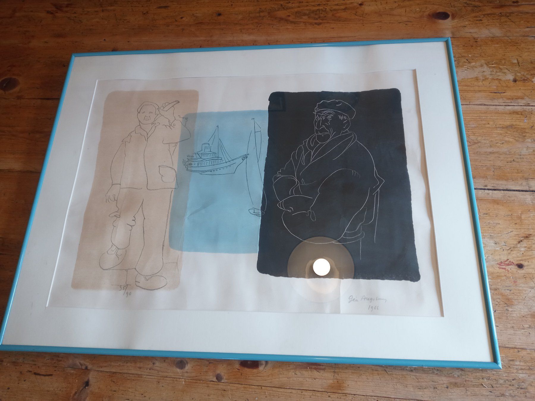 Grafiken & Lithographien: Lithograpie Géa Augbourg 1966 – Gebraucht aus Prez-vers-Siviriez von Monija70
