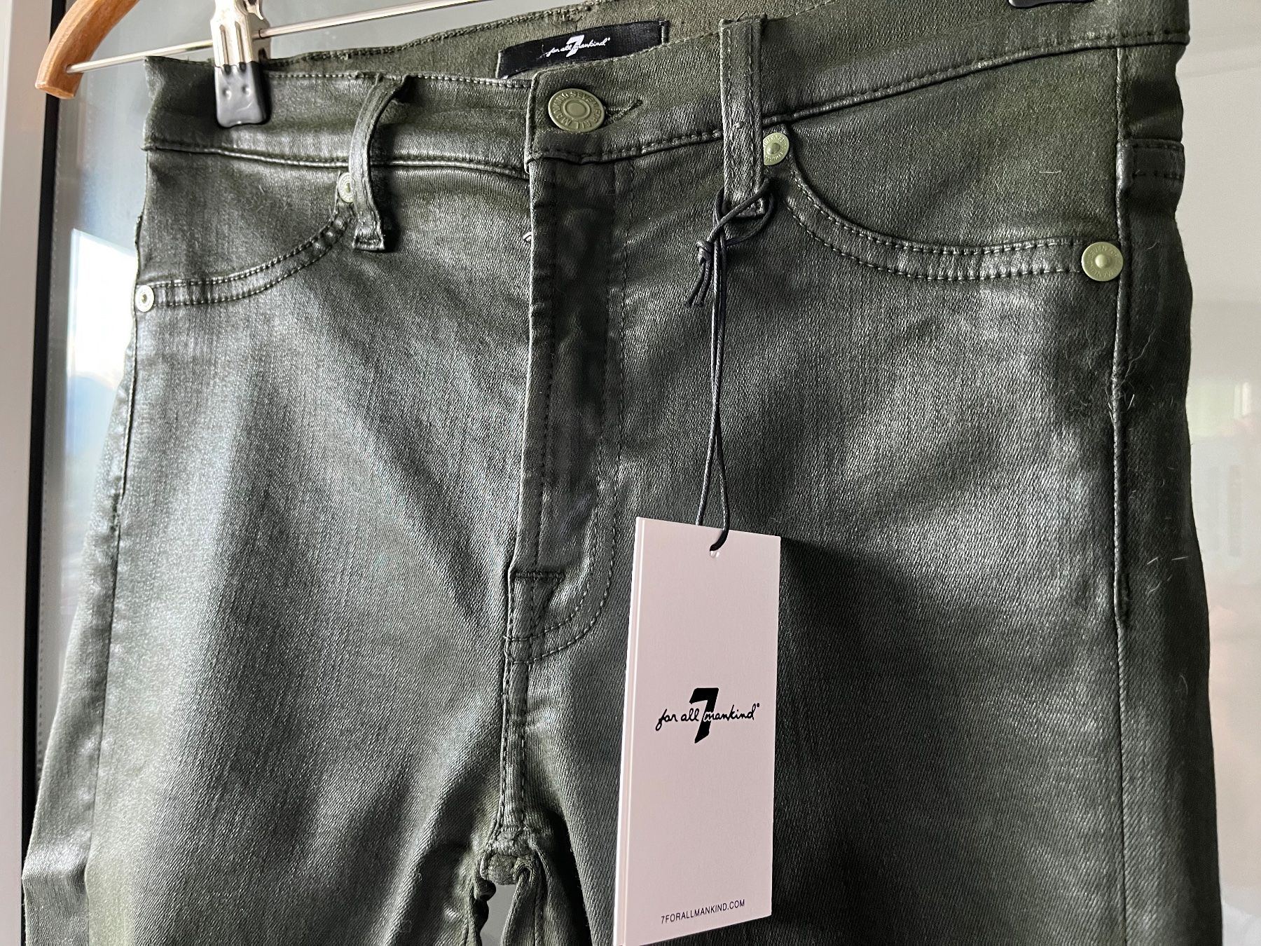 Mankind Jeans: 7 for all mankind Jeans in Lederoptik – Nuovo (secondo la descrizione) da Kerns venduto da osco01