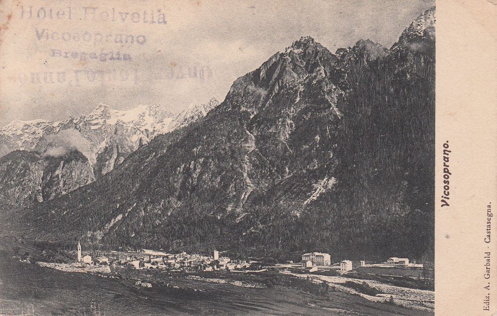 AK Vicosoprano. Hôtel Helvetia 1912 (Gebraucht) in Riva San Vitale für ...