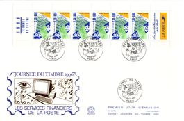 TdB Journée du Timbre 1990 - Heftchenblatt auf FDC