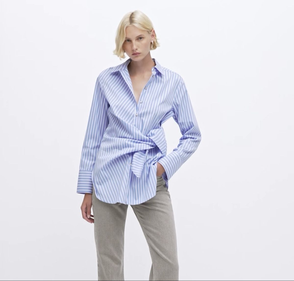 Mango Camicette: Mango blue stripes shirt S – Usato da Zürich venduto da Lovelyperfumes 1