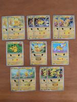 Pokémon 30 Anniversary verschiedene Pikachus ENG & DE