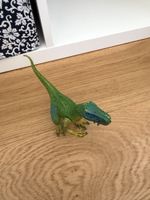 Spielfigur Dinosaurier grün blau guter Zustand