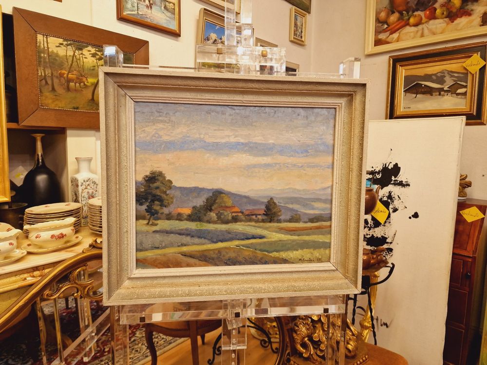 (ANTON ENDER) LANDSCHAFT GEMÄLDE, AUF PLATTE Kaufen auf Ricardo