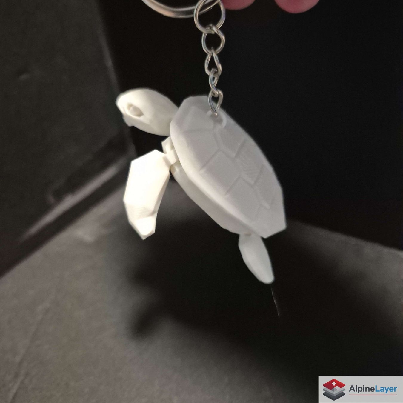 Portachiavi: Flexi Sea Turtle 3D Printed Keychain White – Nuovo (secondo la descrizione) da Losone venduto da AlpineLayer 1