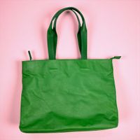 Sac cabas NAVA Design avec bandoulière réglable en cuir vert