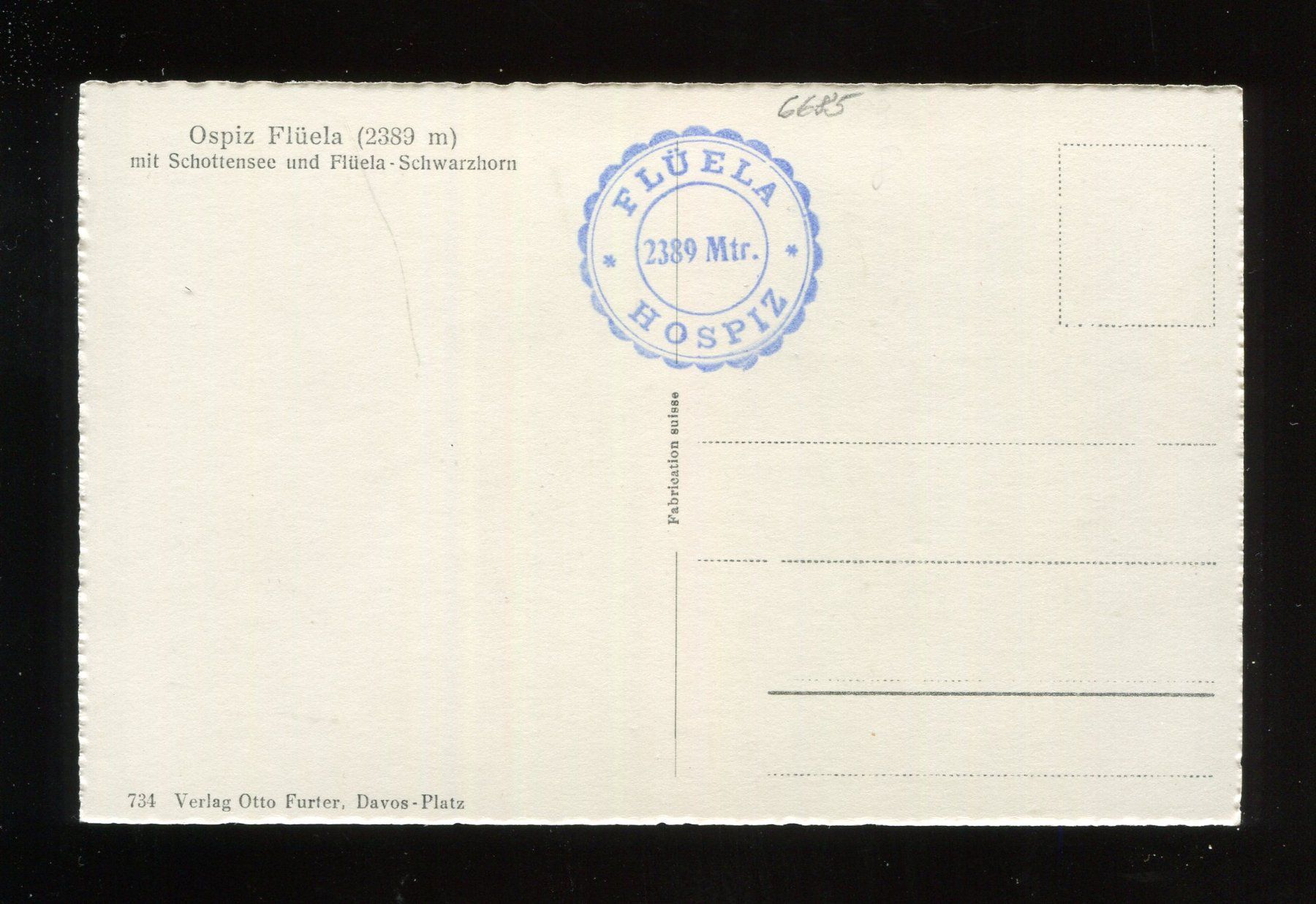 Cartoline postali: Ospiz Flüela – Usato da Aarau venduto da Elmaar41 1