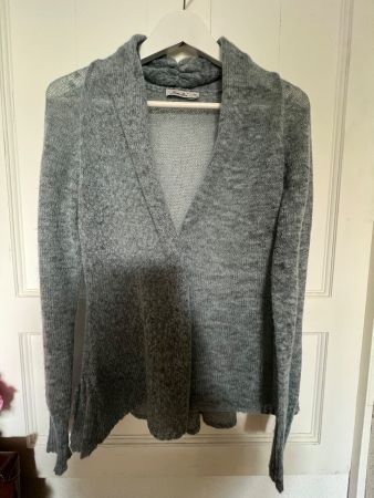 feine kuschelige Strickjacke von Simclan in Gr.36 hell blau