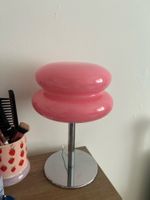 Retro Tischlampe, Pilz Lampe, rosa