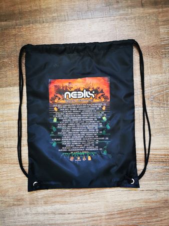 Neelix goa Festival Saison 2023 Turnbeutel - Neu, Schwarz