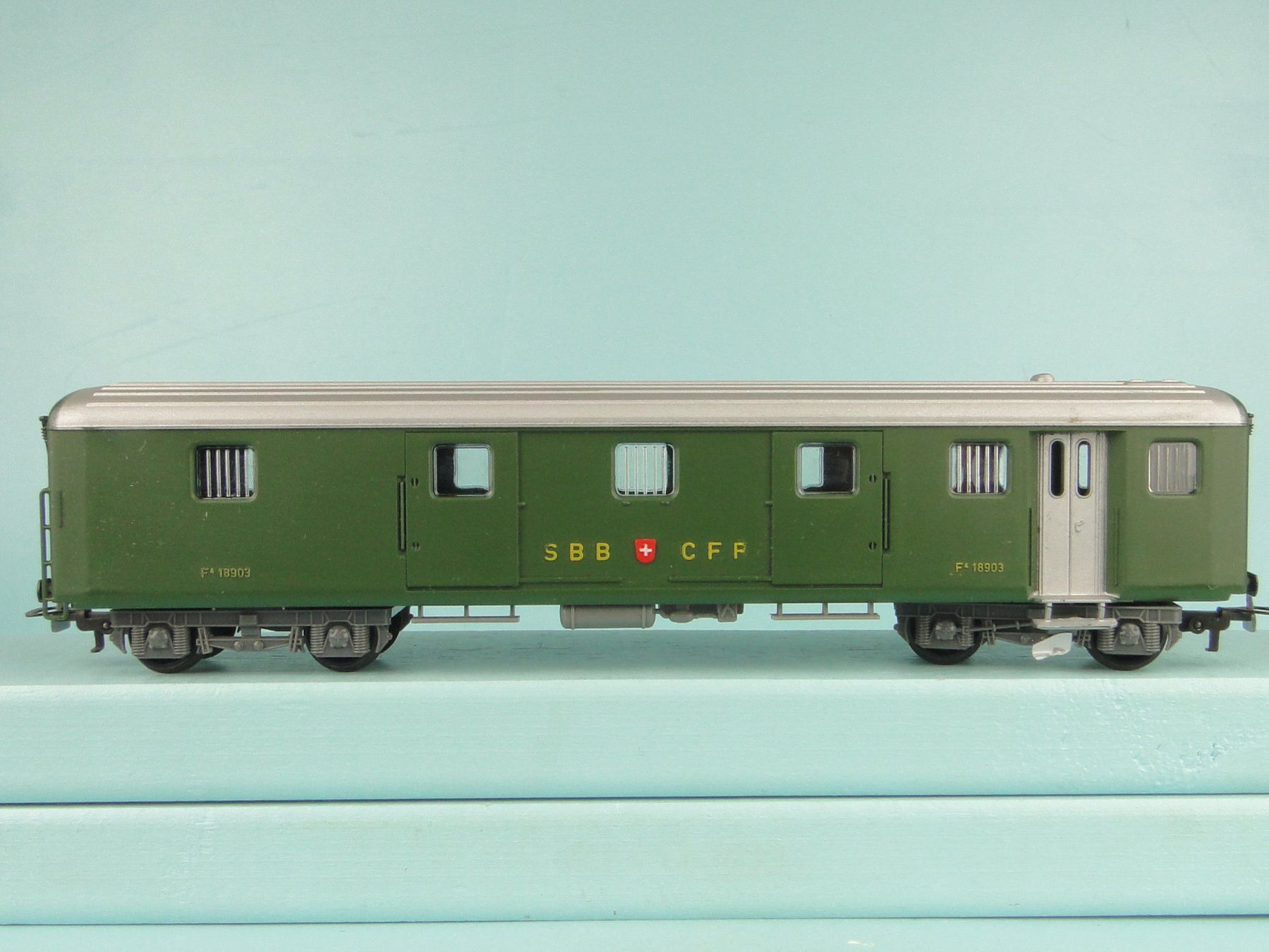 Kleinbahn Modellini di ferrovie: Kleinbahn 382 SBB Gepäckwagen – Usato da Bülach venduto da cann11 6