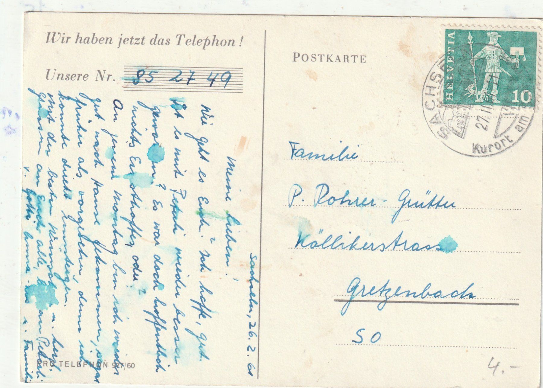 Cartes postales: Mädchen mit Hund – D'occasion à Lumbrein par made02 1
