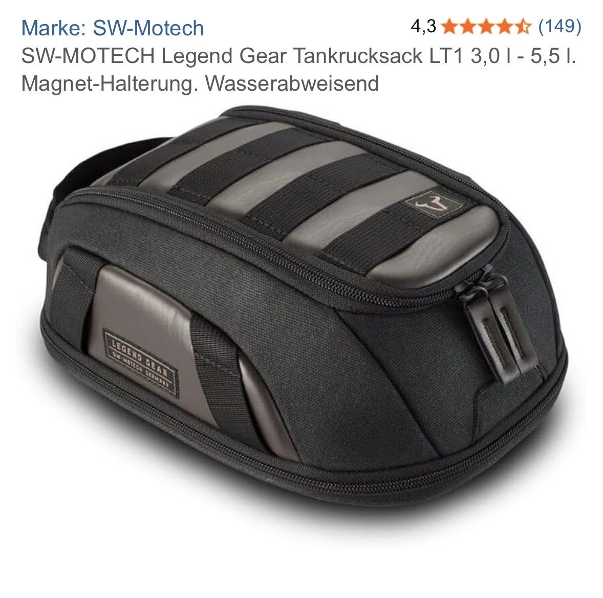 SW-Motech Borse: sw motech, tankrucksack, legend gear – Usato da sargans venduto da lnoa