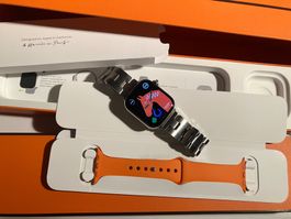 Hermés Apple Watch 10, 42, Grand H steel
