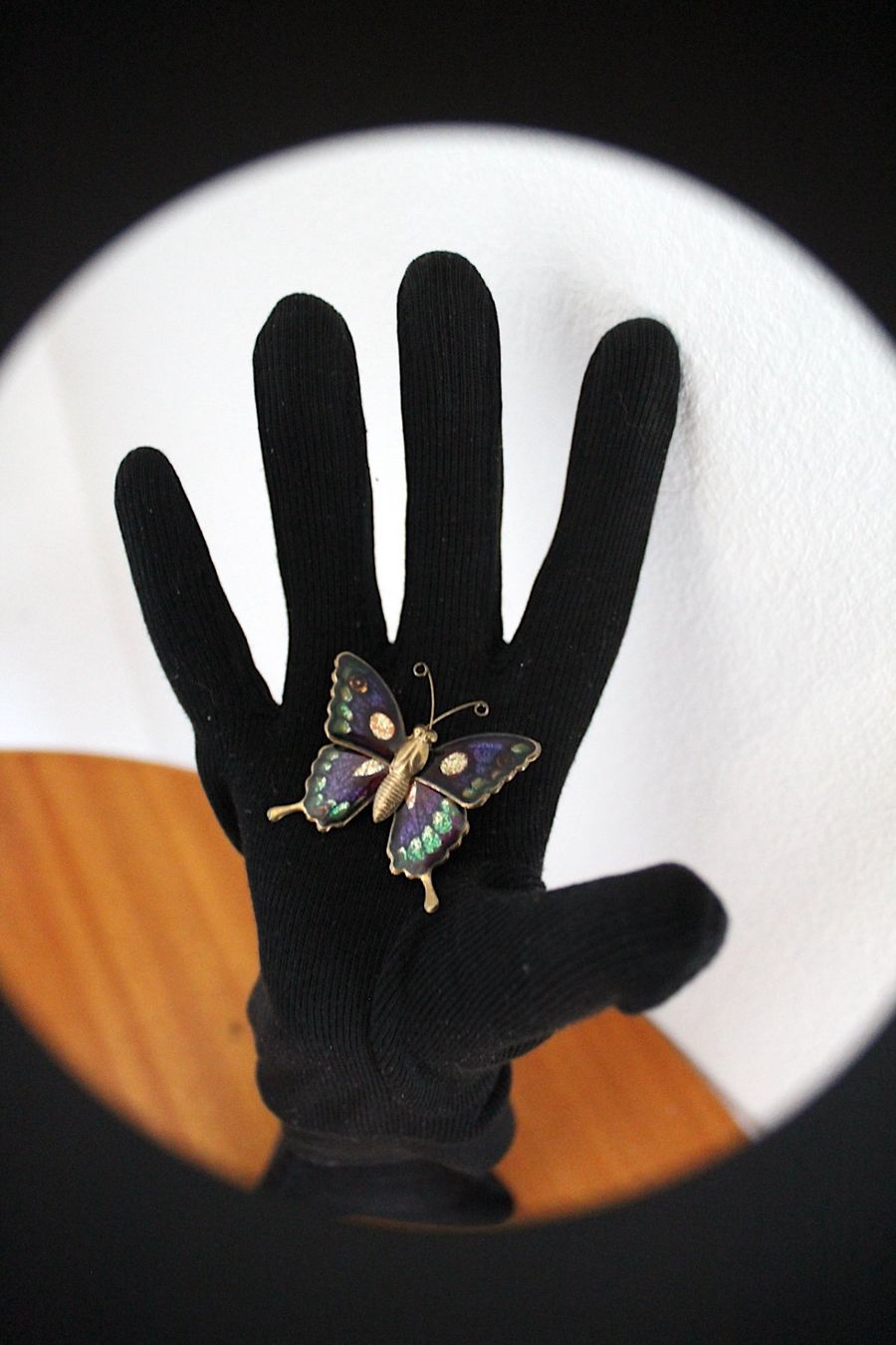 Spille & Fermagli: Vintage Schmetterling , Emaille Brosche – Usato da Locarno venduto da madame-tus-sauds 3