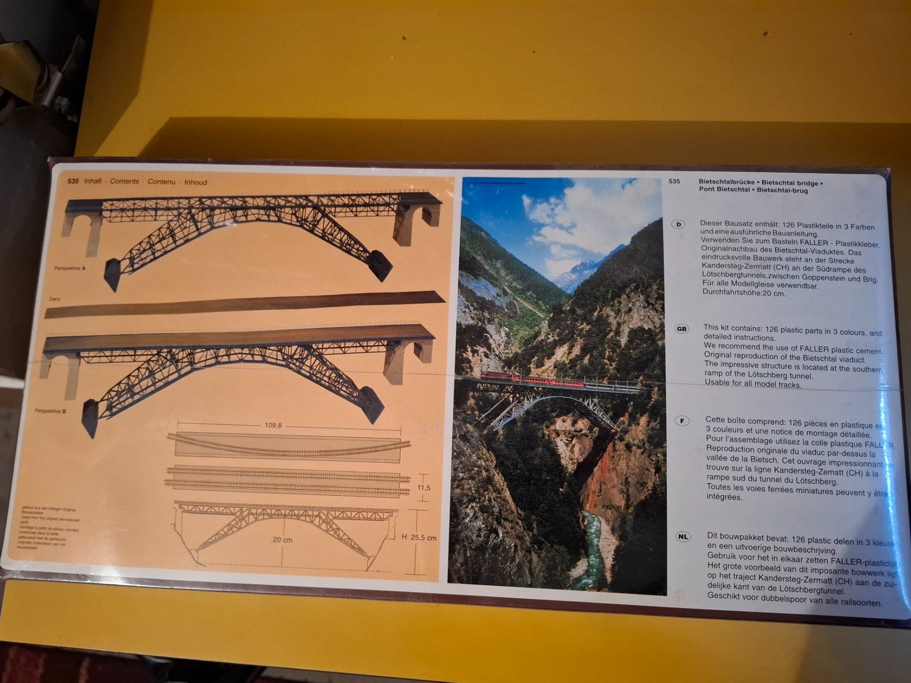 Faller Modellini di ferrovie: Bietschtalbrücke HO – Nuovo e nell'imballaggio originale da Chur venduto da Bruno4 1