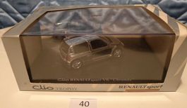 Modellauto Clio RENAULT sport V6 "Chromée" neu