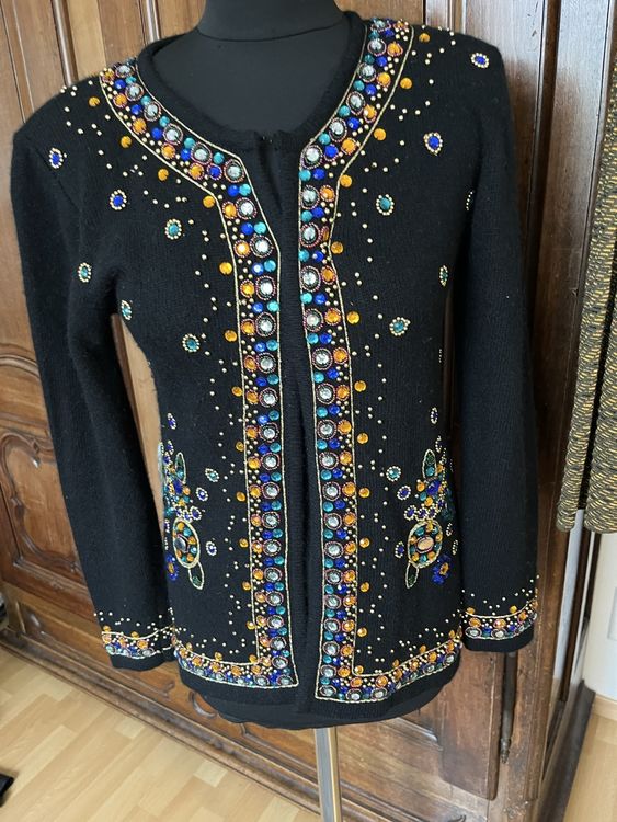 Cardigan ricamato con pietre colorate (Usato) a Locarno per CHF 24 ...