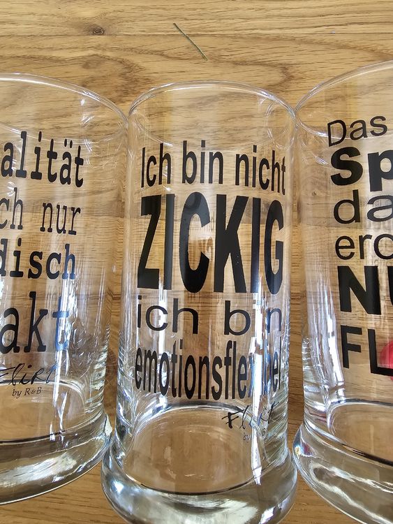 Trinkgläser mit Sprüchen Kaufen auf Ricardo