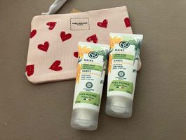 Y.Rocher 2x75ml Handcreme Bio Arnikawater, Kosmetiktasche