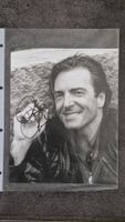 Armand Assante, Original Autogramm auf Grossfoto in s/w
