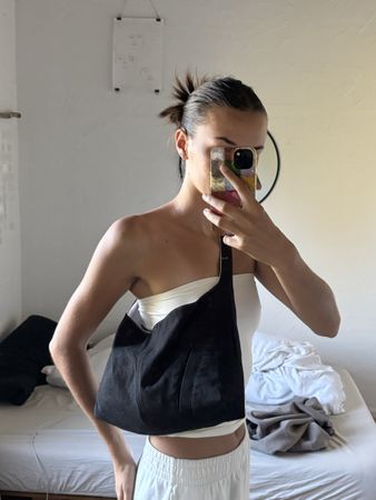 SELFMADE jeans black bag