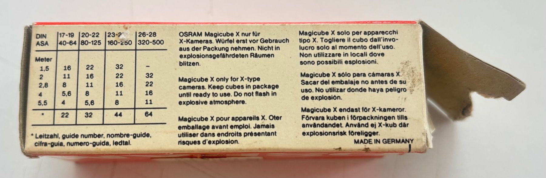 Osram Flash: Flash OSRAM Magicubes OXC 4 - Flash restant 2/4 par cube – Usato da Neuchâtel venduto da gefdeneuch 2