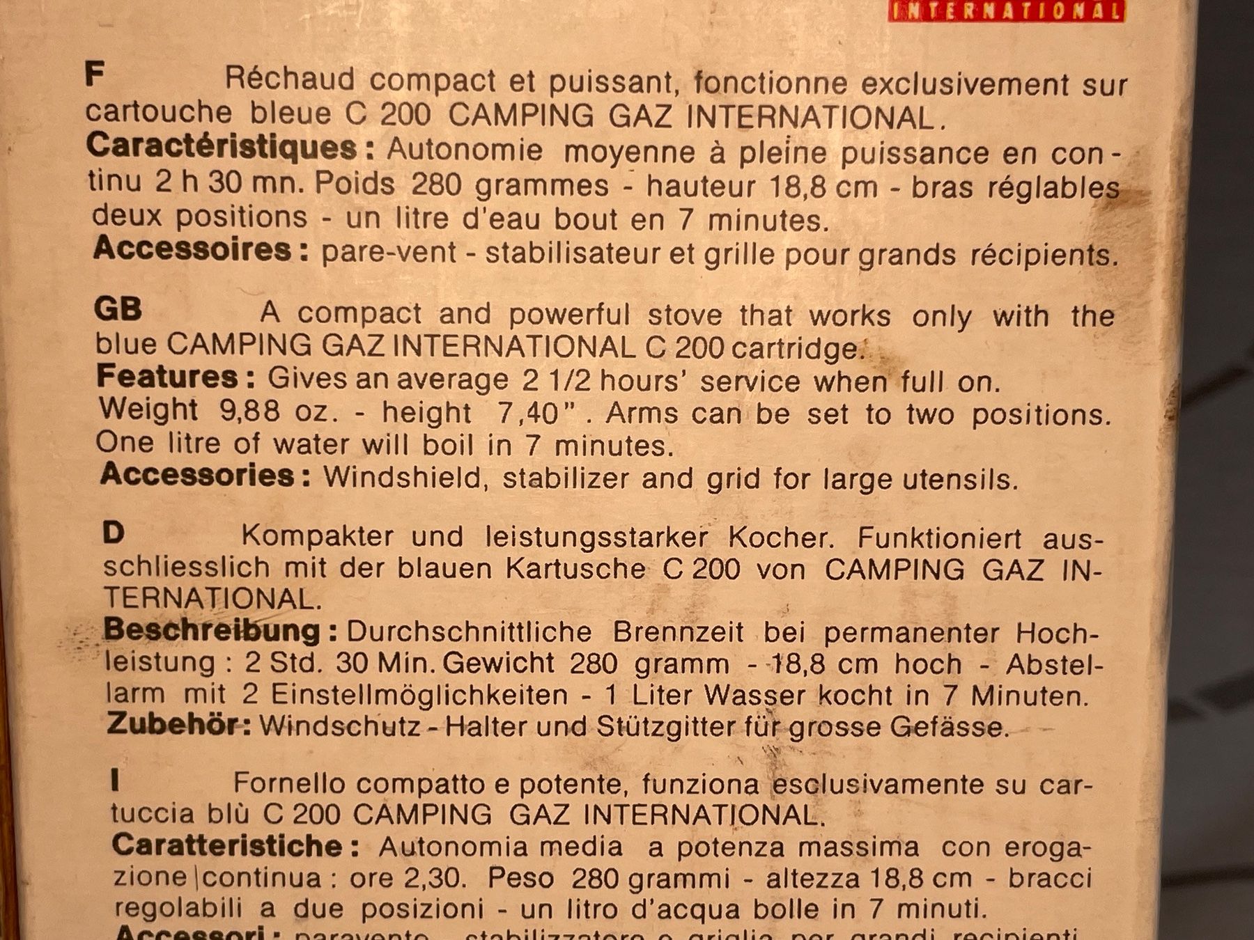 Cuisinières: Neuer Camping Gaskocher – Neuf avec emballage d'origine à Rafz par stg101 3
