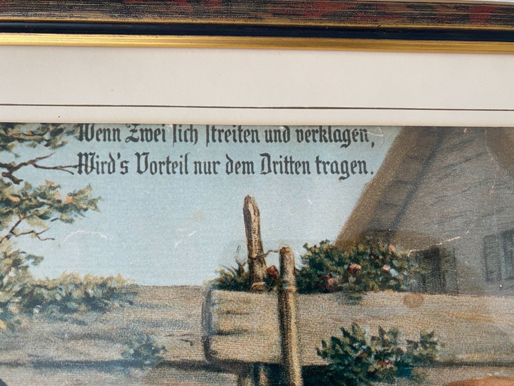 Foto & Immagini: Bild "Wenn zwei sich streiten - Kunstdruck" – Usato da Gerolfingen venduto da Regenbogen88 3