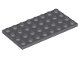 Lego Dark Bluish Gray Plate 4 x 8 8 Stück