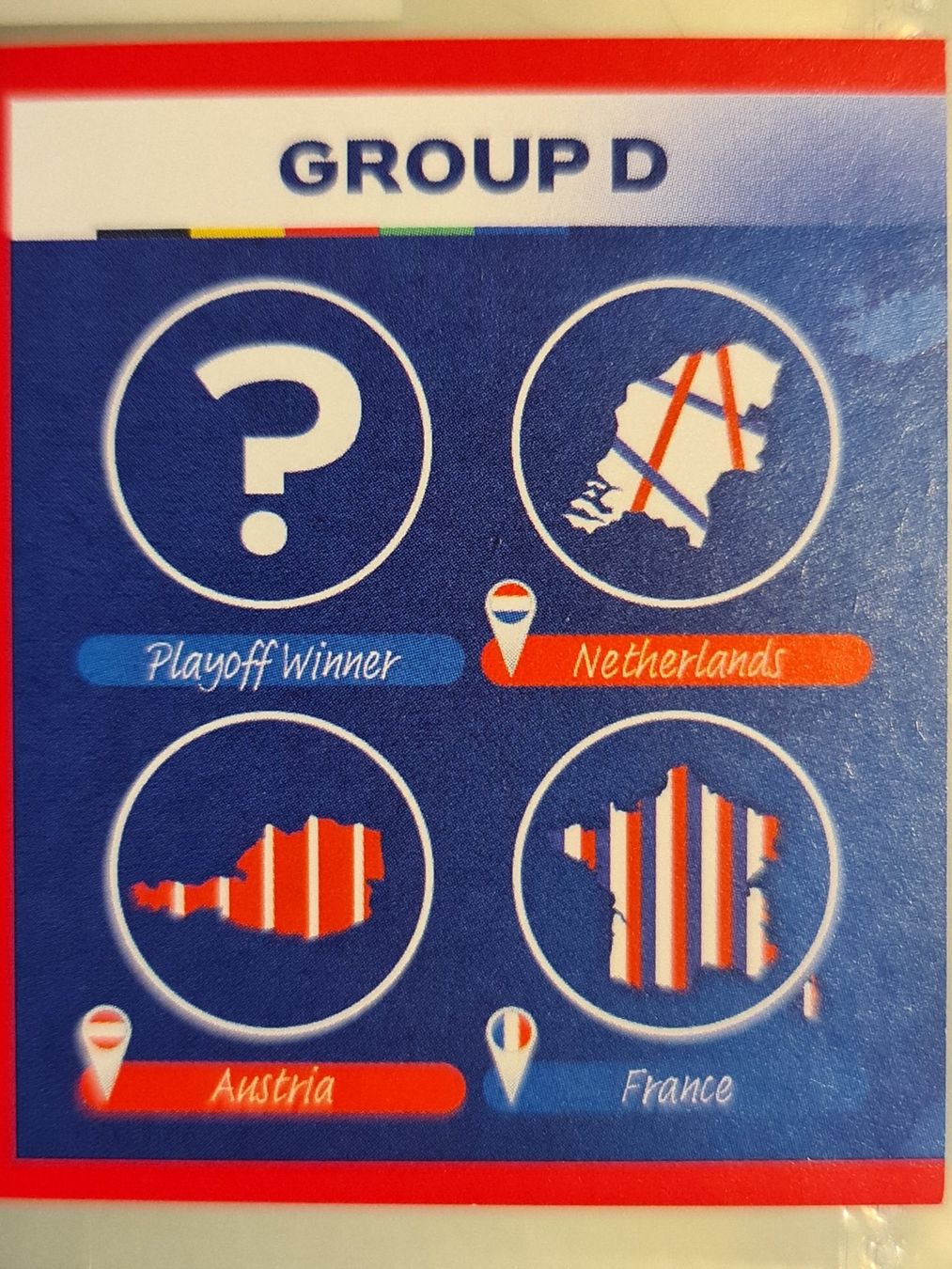 Topps Sammelbilder & Trading cards: Topps EM 2024 Gruppe D - GD 1 – Neu und originalverpackt aus Dintikon von Prime-shop