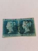 Two pence blue 1841, Platte 3, Paar 