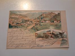panoramica di Bellinzona 1900