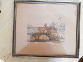 Bild Lithographie Nydegg Paul Judy (?) Bern