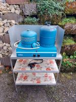 Rechaud Camping Küche Gasrechaud mit Windschutz