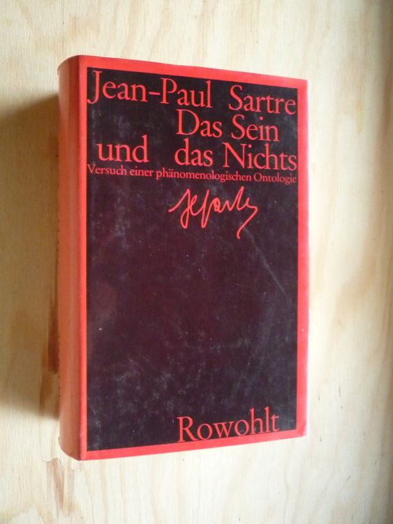JeanPaul Sartre/Das Sein und das Nichts, 1962 Kaufen auf Ricardo