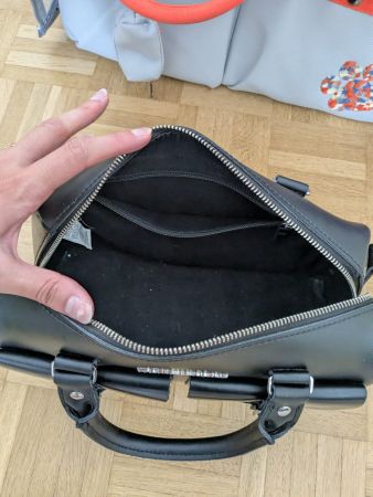 Sac Dr. Martens en cuir Kiev à anses supérieures – Noir