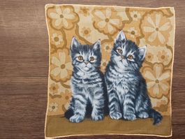 Taschentuch Motiv Katzen