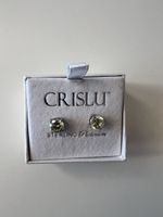 Ohrstecker Sterlingsilber 924 mit hellgrünem Zirkonia