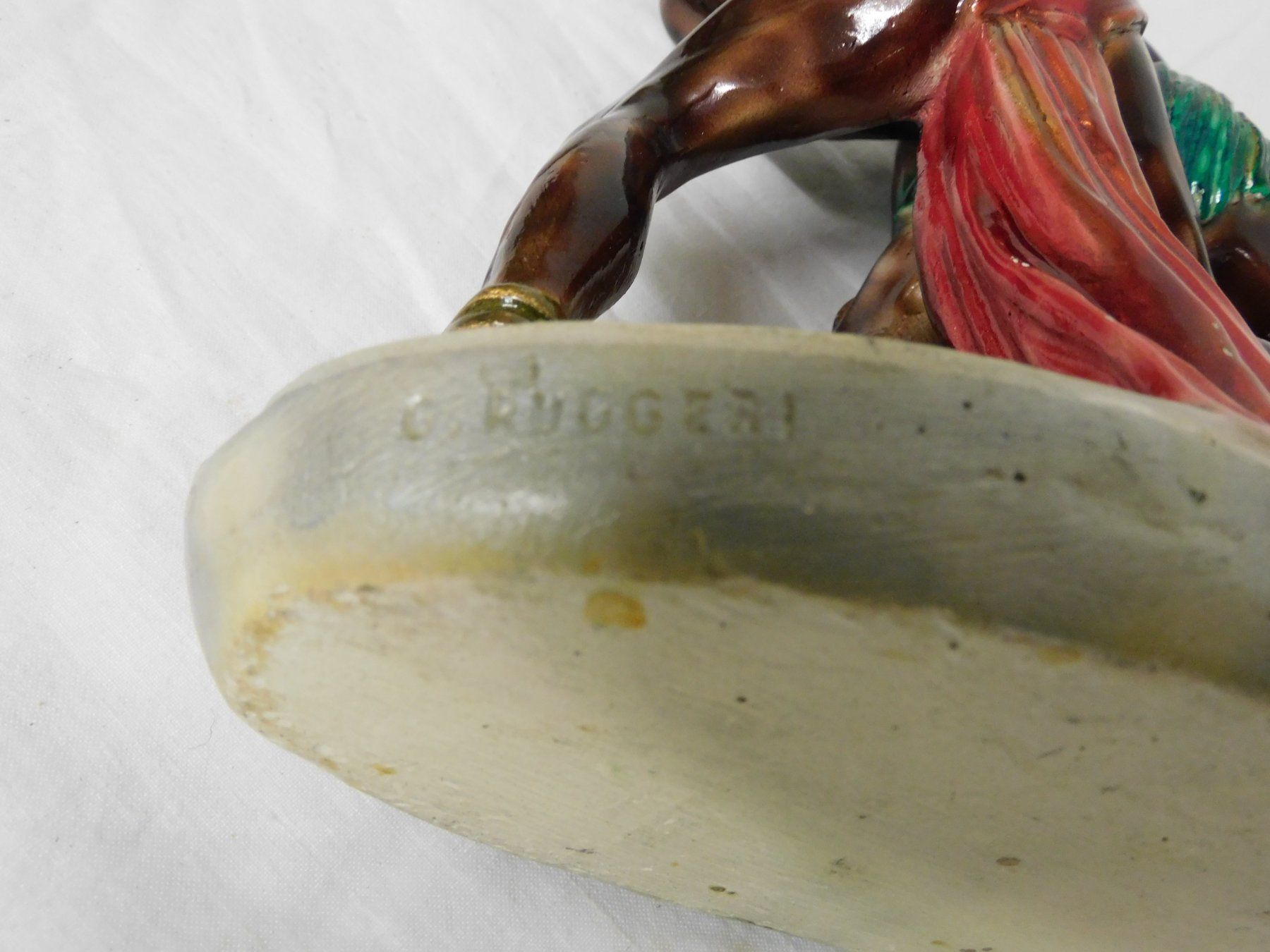 Sculture & Statue: Afrikanische Keramikfigur, handbemalt – Usato da sursee venduto da trilli-tralli 6