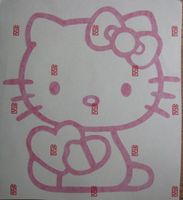 Hello Kitty Gross Format Aufkleber