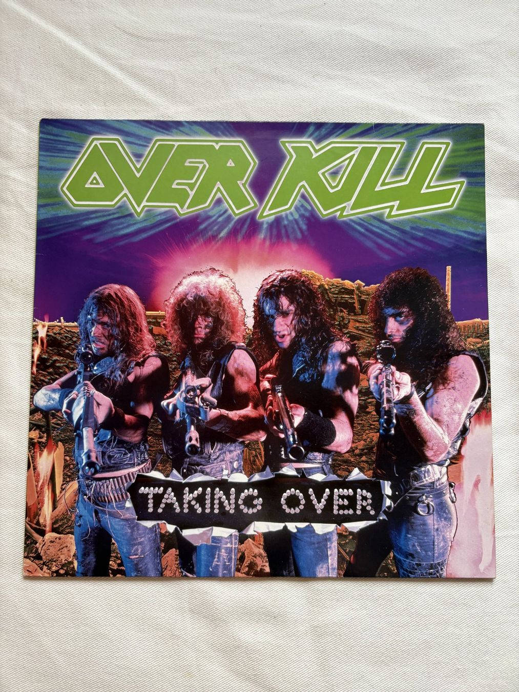 Dischi in vinile: Overkill ‎– Taking Over vinyl LP first press 1987! – Usato da Effretikon venduto da ChrisLamberger
