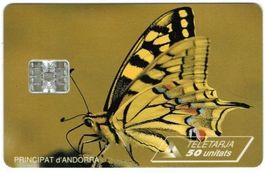 Telefonkarte Andorra AND-026 Schmetterling