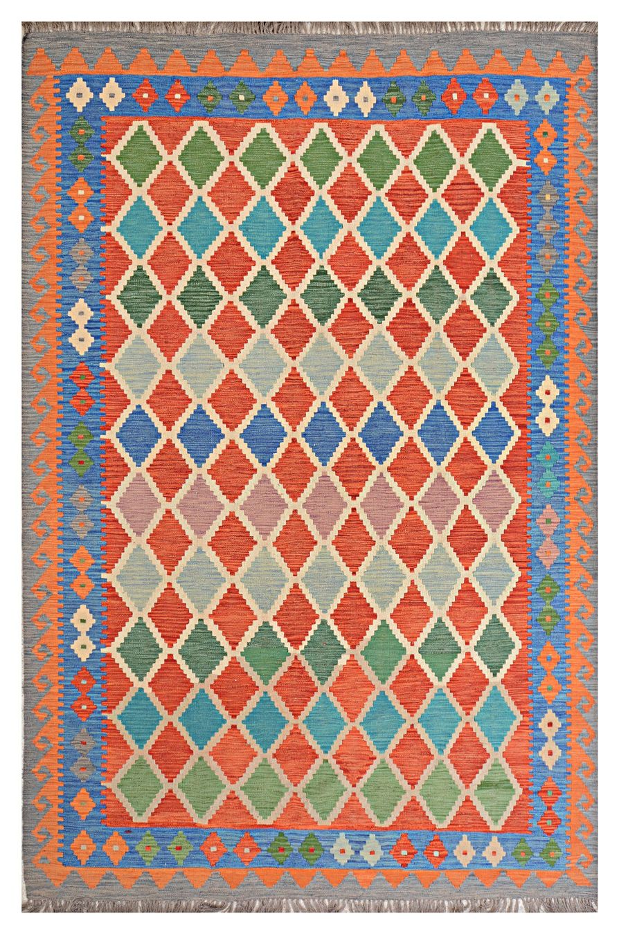 Kelim Tappeti: Oriente Kelim Teppich 300x200 cm – Nuovo e nell'imballaggio originale da Lahore venduto da Fairways79 1