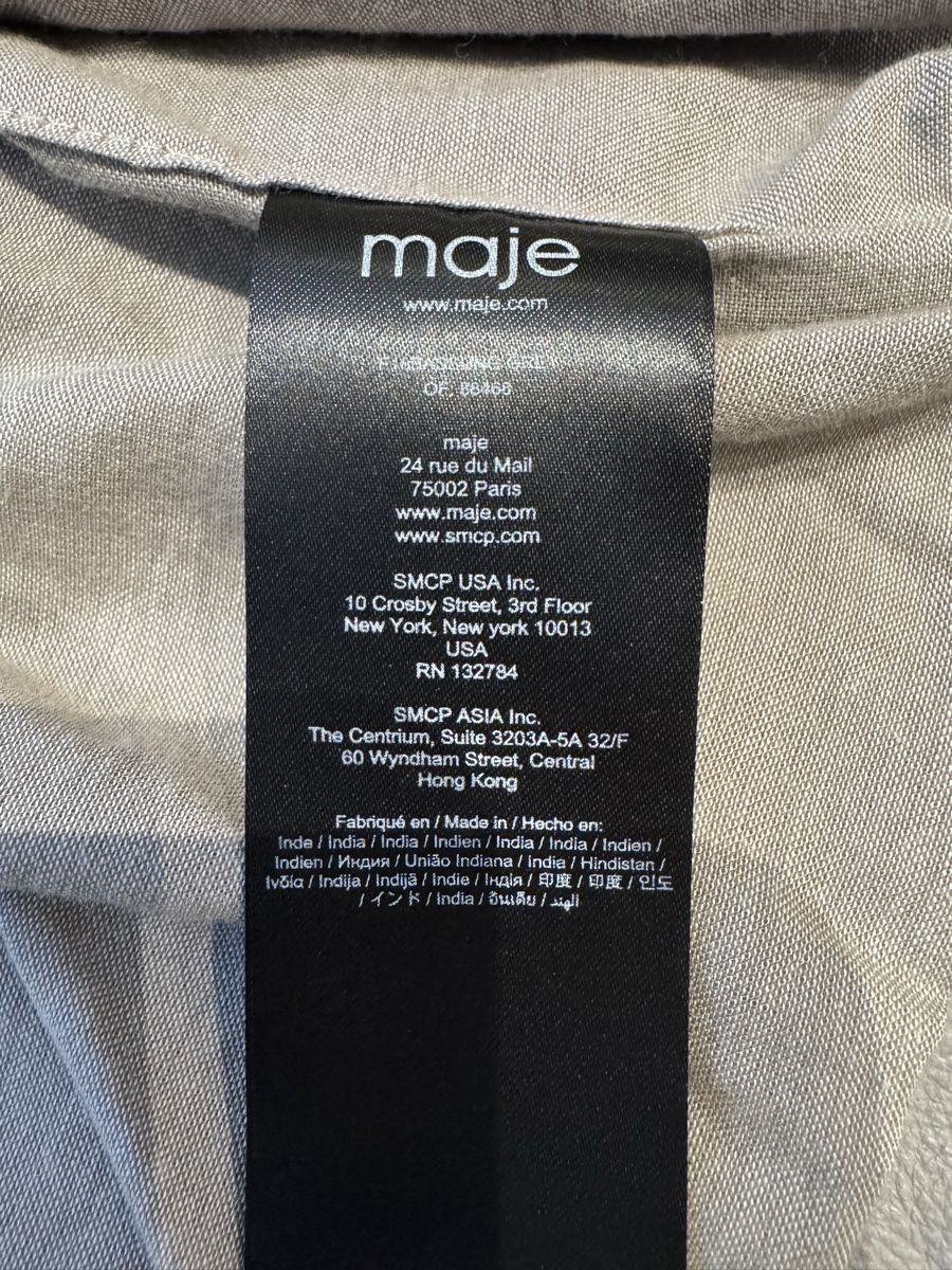 Maje Giacche: MAJE Leather Biker Jacket - Light Grey - Size 36 (S) – Usato da Küsnacht ZH venduto da Taleia80 4